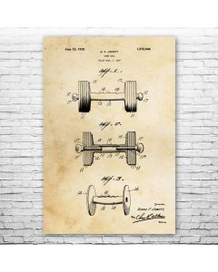 Dumb Bell Weight Patent Print Poster