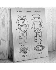 EOD Bomb Suit Canvas Patent Art Print