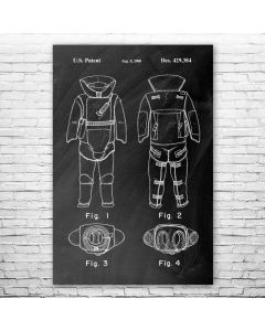 EOD Bomb Suit Poster Patent Print