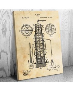 Distillery Still Patent Canvas Print
