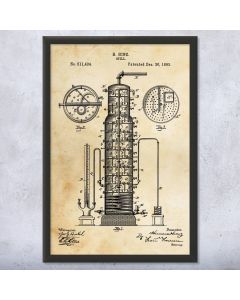 Distillery Still Framed Patent Print