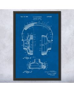 Headphones Patent Framed Print