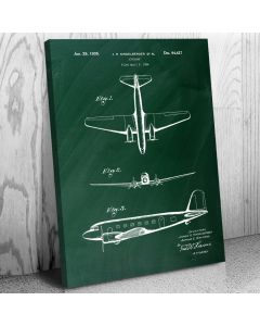 Douglas DC-2 Airplane Patent Canvas Print