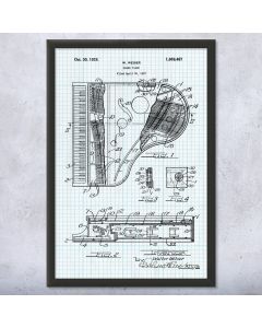 Grand Piano Framed Patent Print