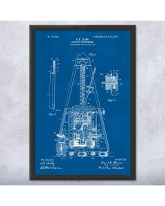 Metronome Patent Framed Print