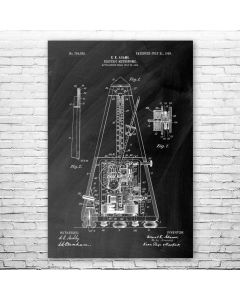 Metronome Patent Print Poster