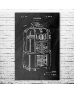 Jukebox Patent Print Poster
