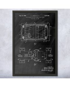 Car Speakers Stereo System Framed Patent Print