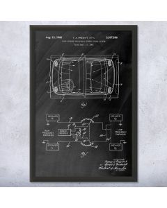 Car Speakers Stereo System Framed Print
