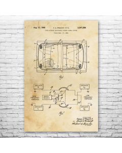 Car Speakers Stereo System Poster Patent Print