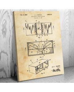 High Fidelity Speaker Canvas Patent Art Print