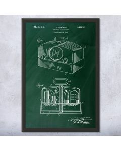 Radio Framed Patent Print