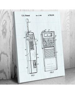 Two Way Radio Patent Canvas Print