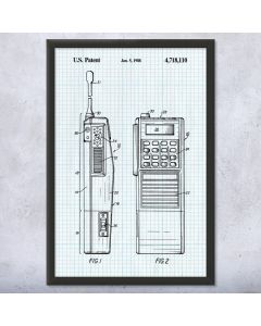 Two Way Radio Framed Patent Print