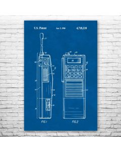 Two Way Radio Poster Patent Print