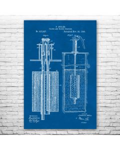 Water Filter Purifier Patent Print Poster