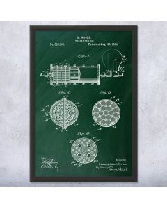 Water Purifier Framed Patent Print