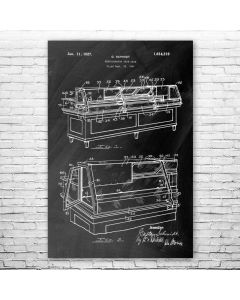 Deli Refrigerator Patent Print Poster