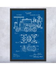 Locomotive Patent Framed Print