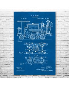 Locomotive Poster Patent Print