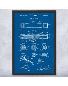 Duck Call Patent Framed Print