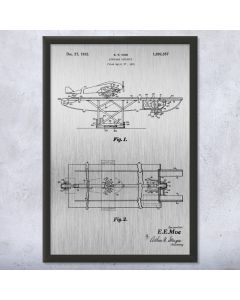 Aircraft Carrier Catapult Framed Patent Print