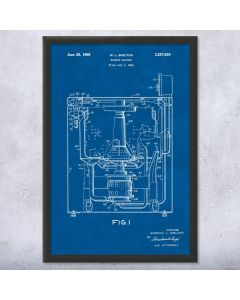 Washing Machine Patent Framed Print