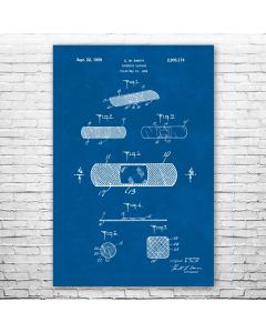 Band Aid Poster Patent Print