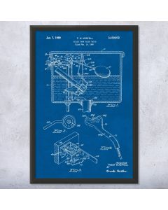 Toilet Flush Valve Patent Framed Print