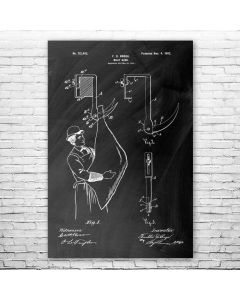 Meat Hook Patent Print Poster