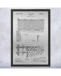 Tennis Net Patent Print