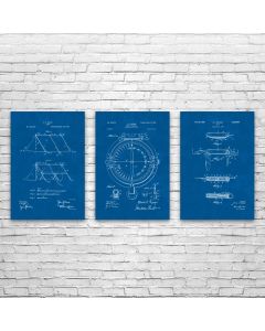 Camping Patent Posters Set of 3