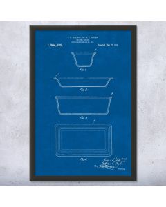 Baking Dish Patent Framed Print