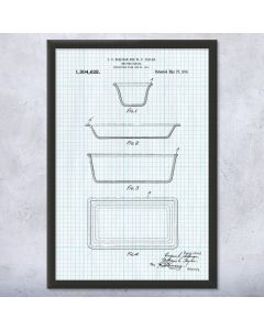 Baking Dish Patent Framed Print