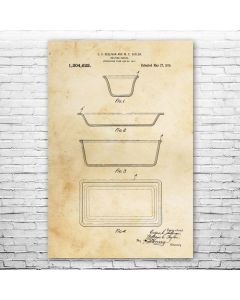 Pyrex Glass Dishes Poster Print