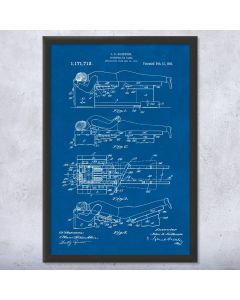 Chiropractic Table Framed Patent Print