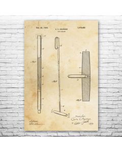 Polo Mallet Patent Print Poster