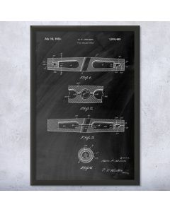 Polo Mallet Head Patent Framed Print