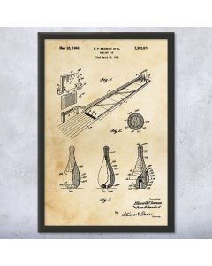 Bowling Lane Framed Patent Print