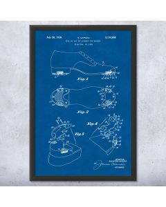 Tap Dancing Shoe Patent Framed Print