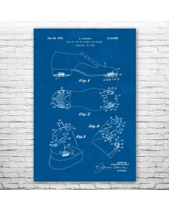 Tap Dancing Shoe Patent Print Poster