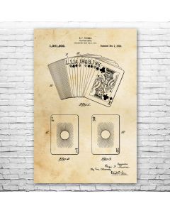 Deck of Cards Poster Patent Print