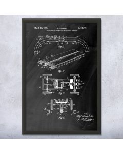 RC Slot Car Framed Patent Print