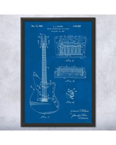 12 String Guitar Patent Print