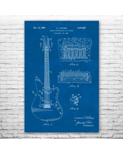 12 String Guitar Poster Print