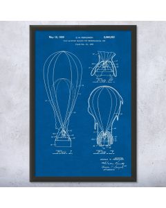 Weather Balloon Patent Framed Print