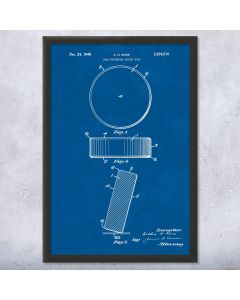 Hockey Puck Patent Framed Print