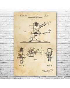 Impulse Sprinkler Patent Print Poster