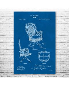 Rattan Chair Poster Print