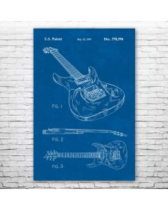 540RBB Guitar Poster Patent Print